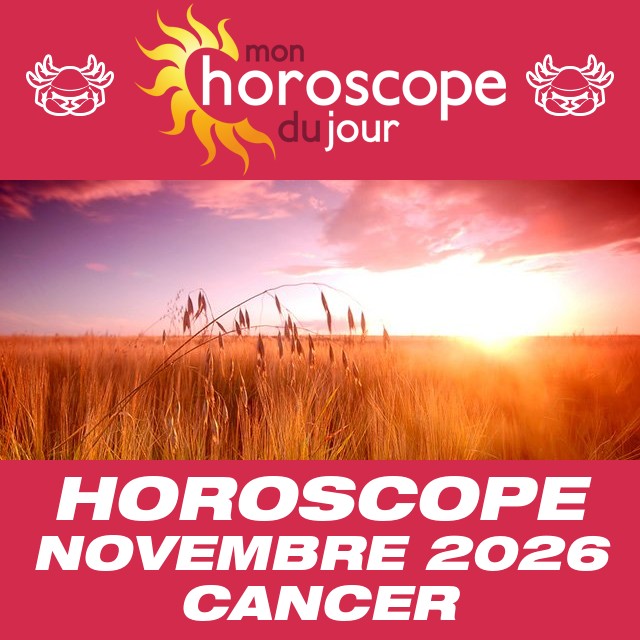 Horoscope de Novembre 2026 du Cancer