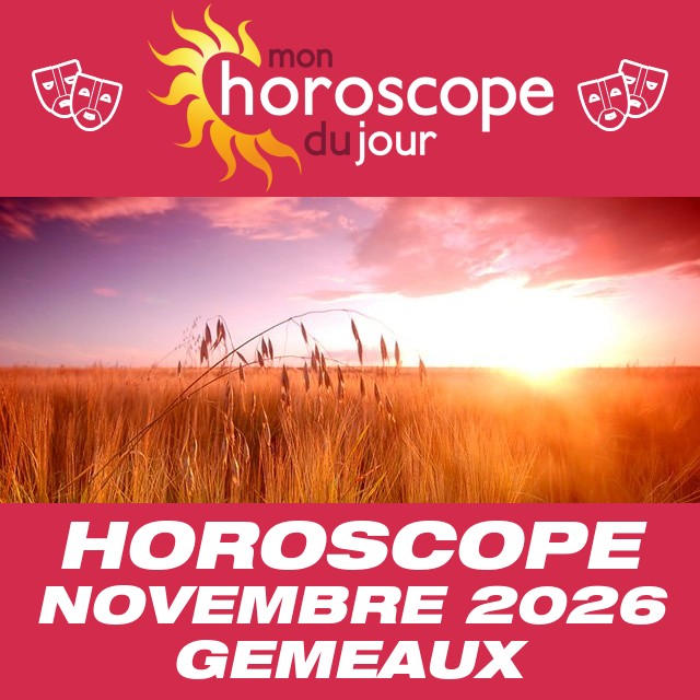 Horoscope de Novembre 2026 du Gémeaux