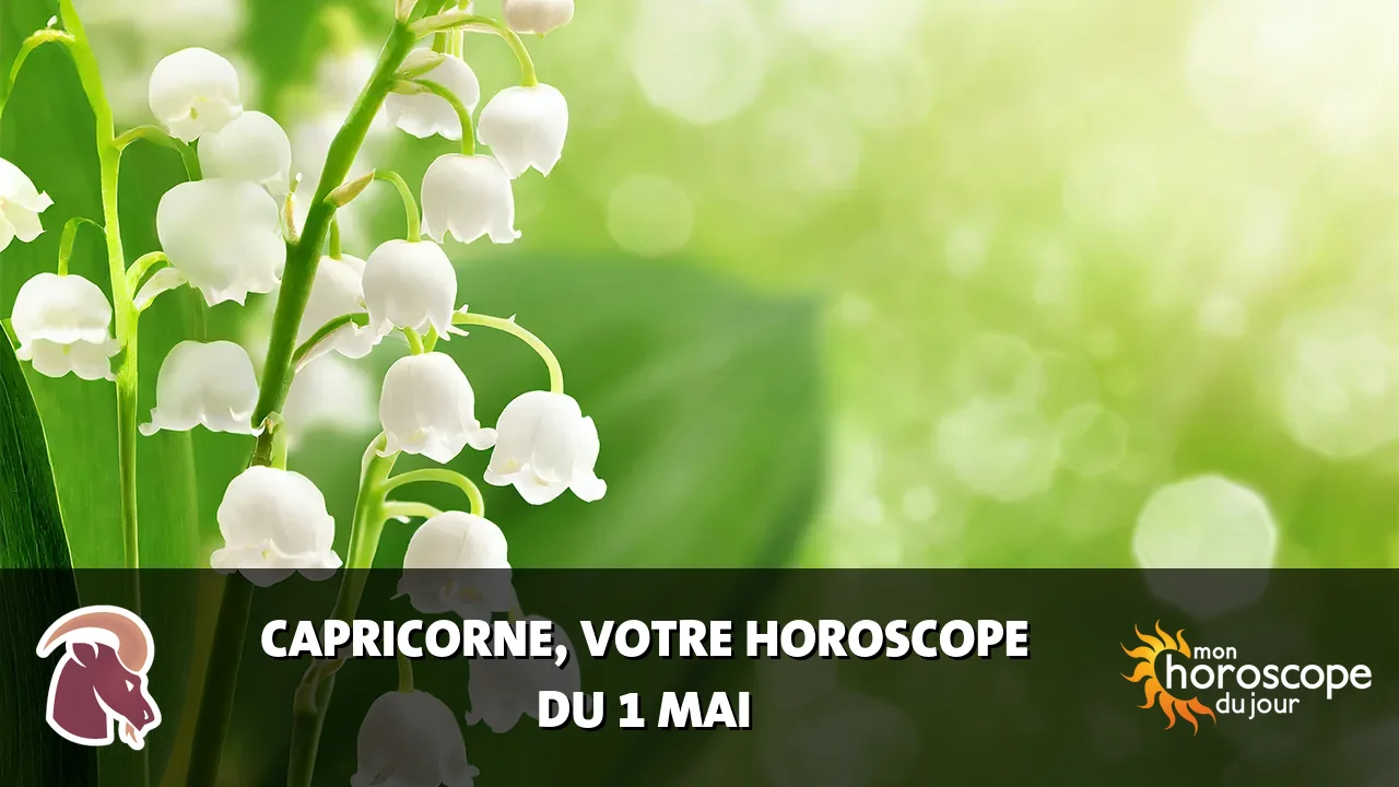 Horoscope du Capricorne du vendredi 1 mai 2026