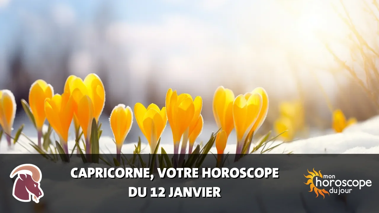 Horoscope du Capricorne du vendredi 12 janvier 2024