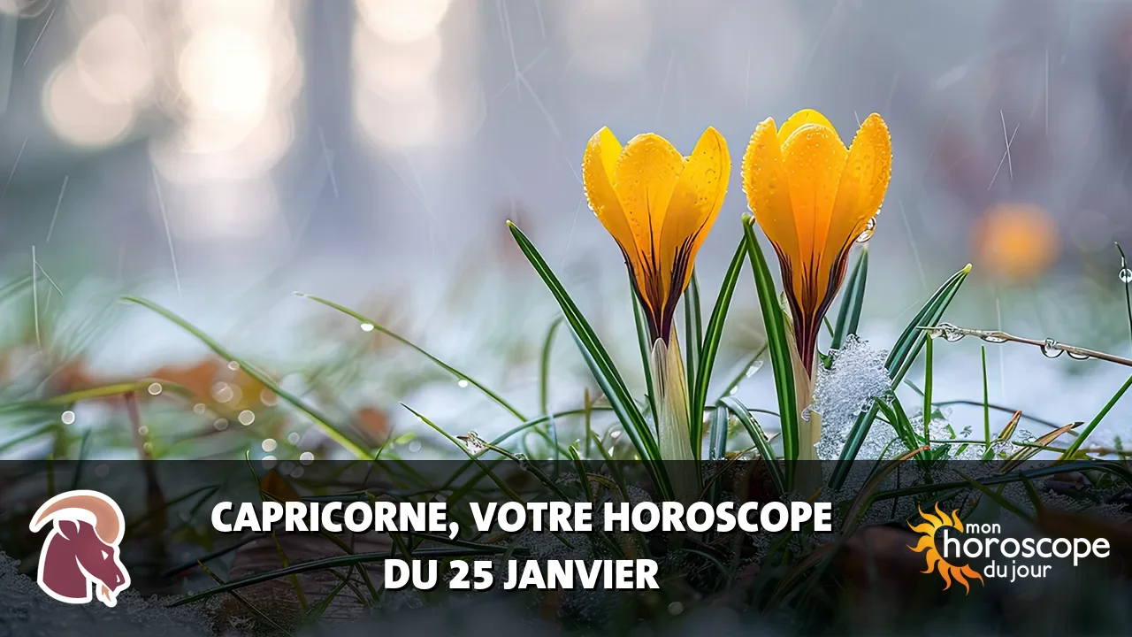 Horoscope du Capricorne du samedi 25 janvier 2025