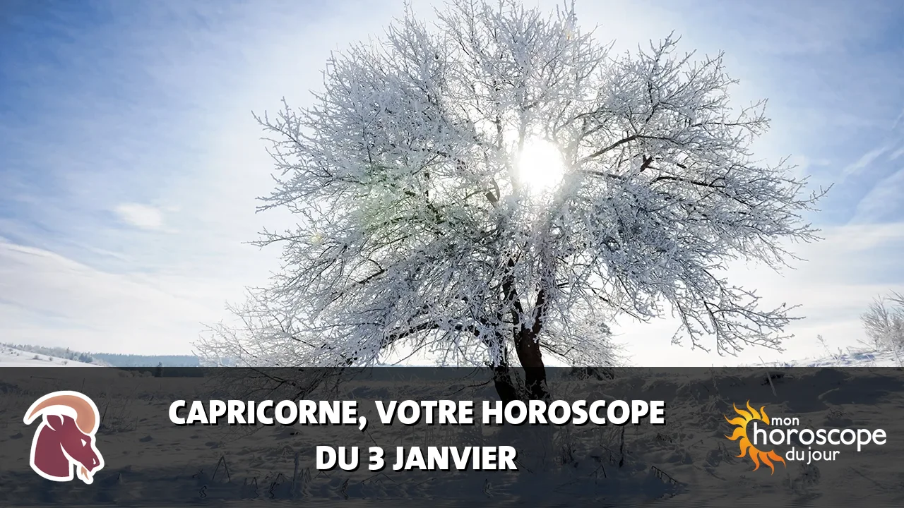 Horoscope du Capricorne du mercredi 3 janvier 2024