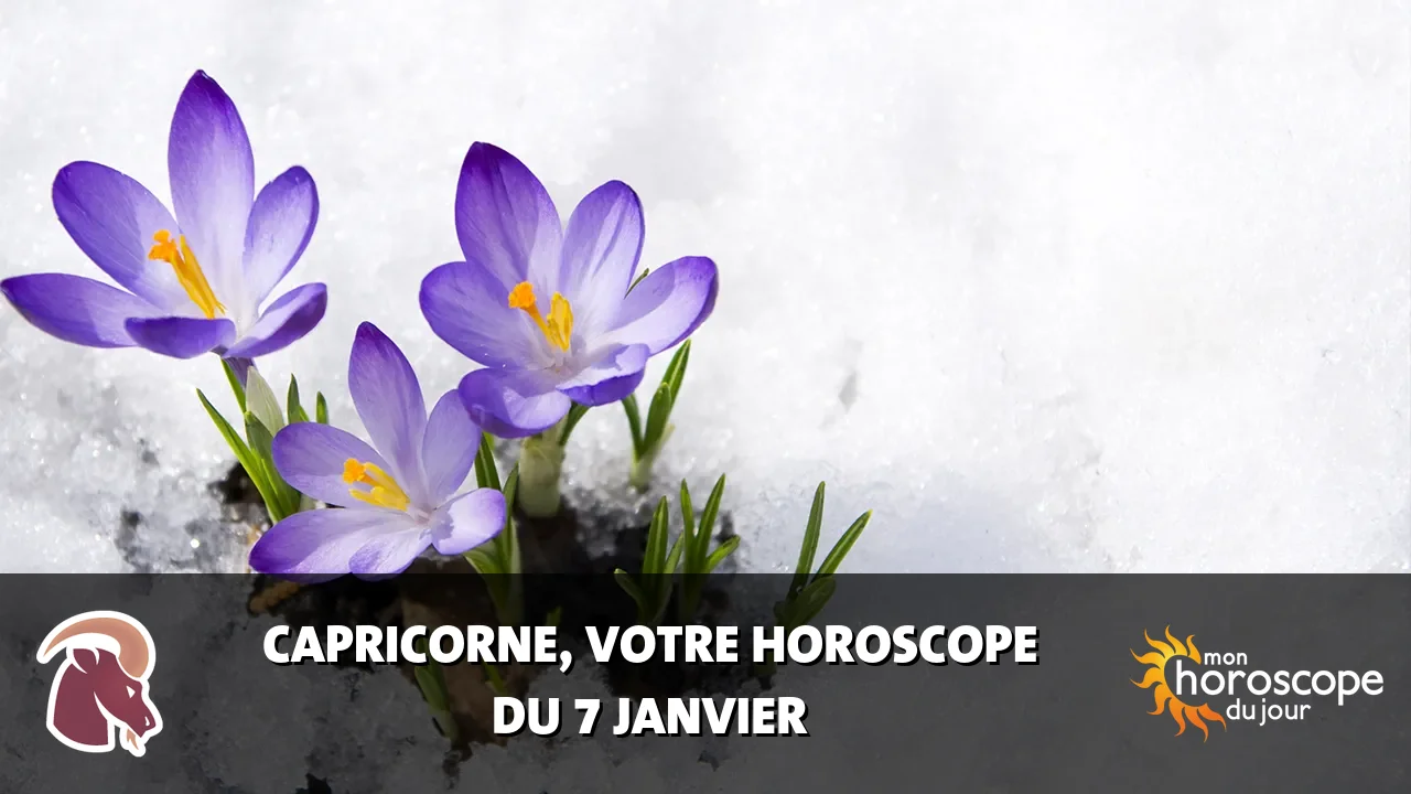 Horoscope du Capricorne du dimanche 7 janvier 2024