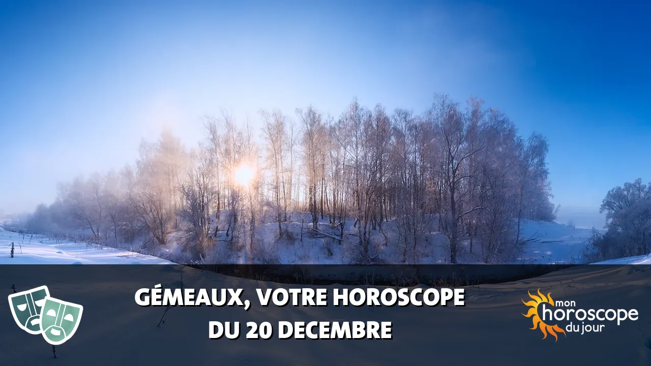 Horoscope du Gémeaux du samedi 20 decembre 2025