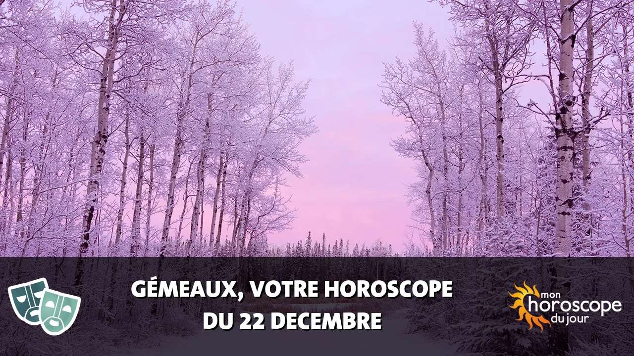 Horoscope du Gémeaux du vendredi 22 decembre 2023