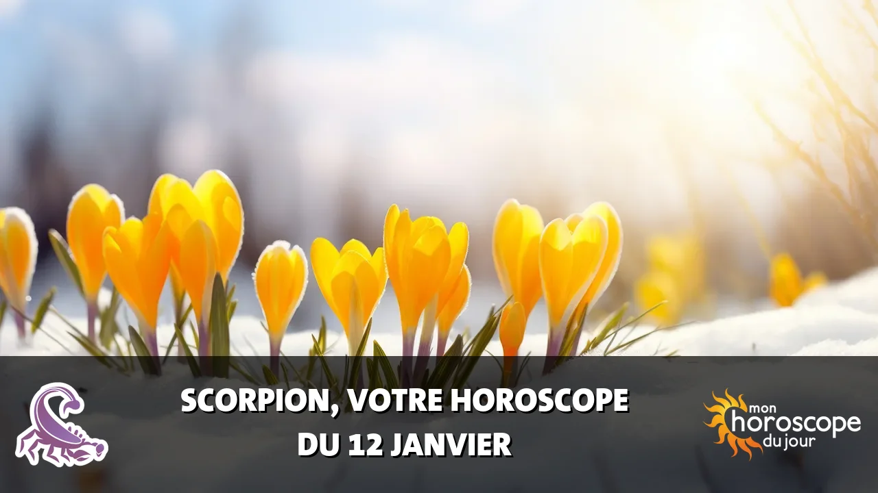 Horoscope du Scorpion du vendredi 12 janvier 2024