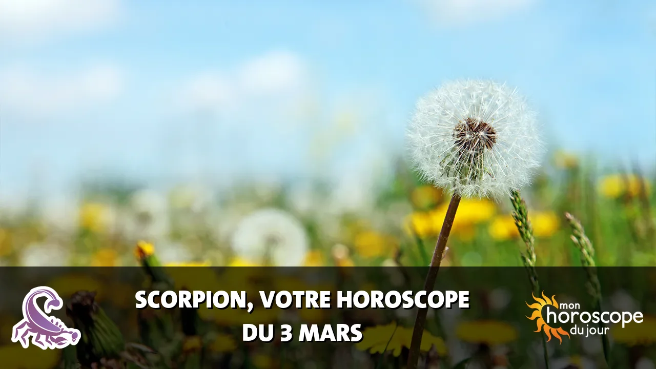 Horoscope du Scorpion du lundi 3 mars 2025