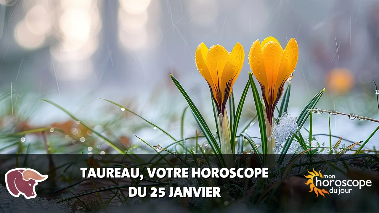 Horoscope du Taureau du samedi 25 janvier 2025