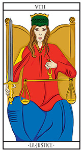 Signification de la Carte de la Justice dans le Tarot