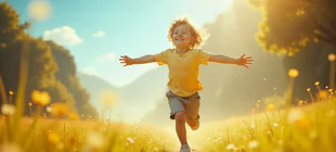 L\'enfant Sagittaire aime le contact 