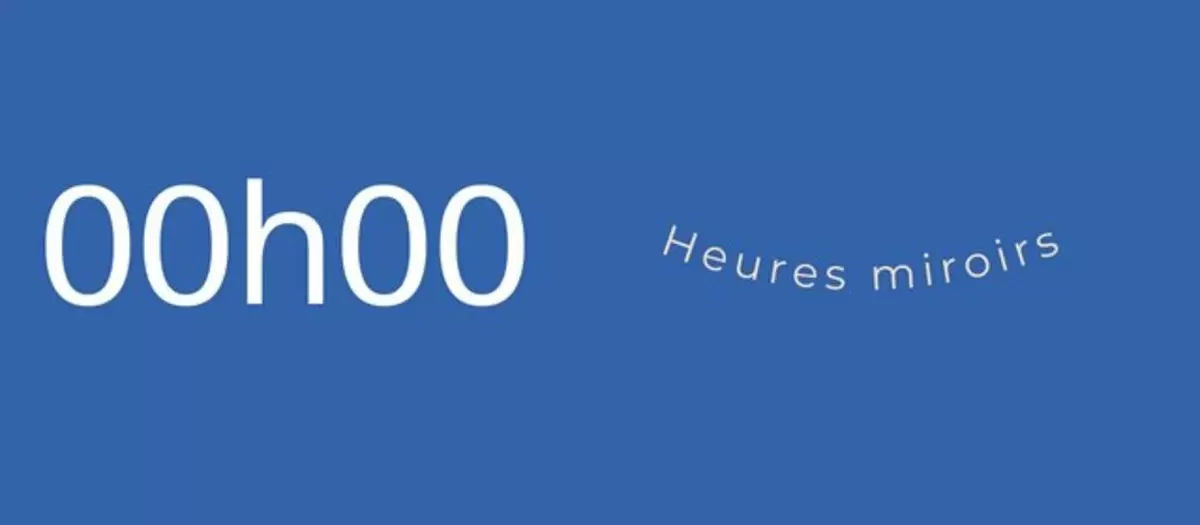 Interprétation de l'heure miroir 00h00